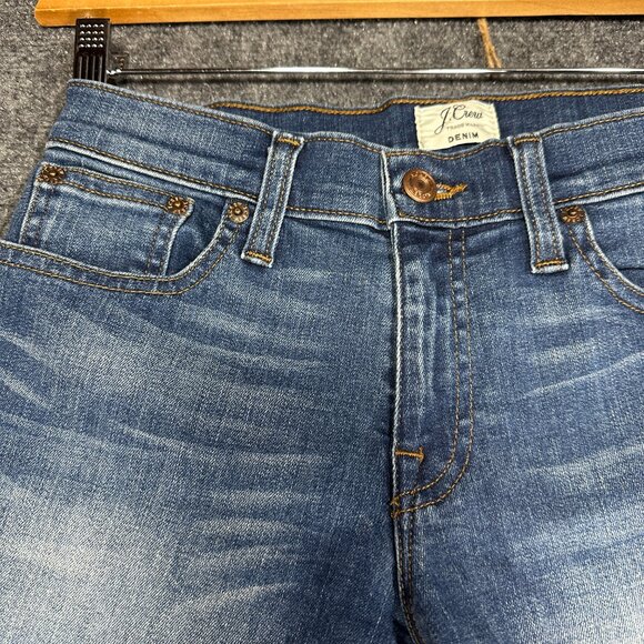 J Crew Denim Shorts Womens 25 Merrill Wash Pockets Cotton Stretch Raw Hem - Picture 3 of 6